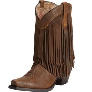 Ariat Gold Rush Western Fringe 9’ Boots size 9 1/2